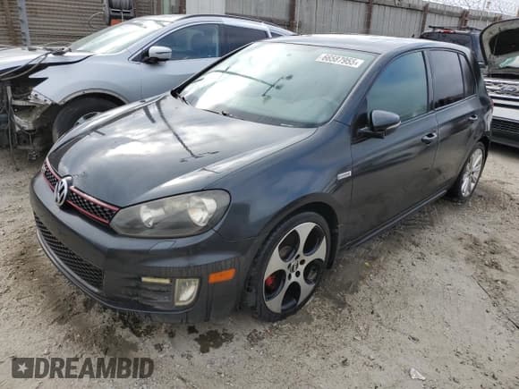 ✅ 2012 Volkswagen Golf GTI Autobahn • VIN: WVWHD7AJ6CW180271 • Lot: 66587955. Listed on Copart with 181,873 mi. Free auction sales archive from the USA and detailed vehicle history report at DreamBid. Image 1.
