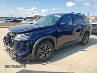 2022 Nissan Pathfinder SV with VIN 5N1DR3BA1NC221154, listed as a Copart auction lot 69274345 with 106,195 mi miles and Salvage title. Bid and sale history available at DreamBid. Image 1.