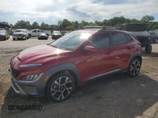 ✅ 2022 Hyundai Kona Limited • VIN: KM8K53A33NU924383 • Лот: 66465815. Опубликован ранее на Copart с пробегом 36 650 миль. Бесплатный доступ к архиву аукционных продаж из США и подробный отчёт об истории автомобиля на DreamBid. Изображение 1.