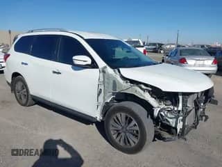 2020 Nissan Pathfinder S with VIN 5N1DR2AN2LC630730, listed as a IAAI auction lot 43412060 with 50,394 mi miles and . Bid and sale history available at DreamBid. Image 1.