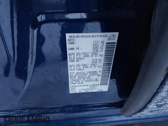 ✅ 2023 Nissan Frontier SV • VIN: 1N6ED1EKXPN615918 • Lot: 41243212. Wystawiony na IAAI z przebiegiem 29 568 mil. Bezpłatny archiwum sprzedaży aukcyjnych z USA i szczegółowy raport historii pojazdu na DreamBid. Zdjęcie 9.