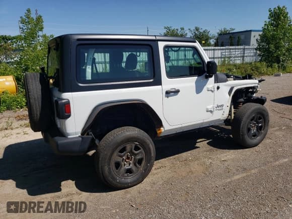 ✅ 2020 Jeep Wrangler Sport S • VIN: 1C4GJXAG6LW112769 • Lot: 66199745. Listed on Copart with 143,097 mi. Free auction sales archive from the USA and detailed vehicle history report at DreamBid. Image 3.