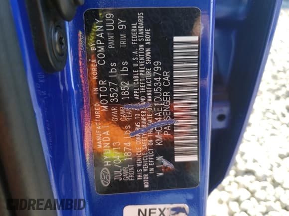 ✅ 2013 Hyundai Accent GLS • VIN: KMHCT4AE1DU534799 • Лот: 71929414. Опубликован ранее на Copart с пробегом 178 369 миль. Бесплатный доступ к архиву аукционных продаж из США и подробный отчёт об истории автомобиля на DreamBid. Изображение 12.