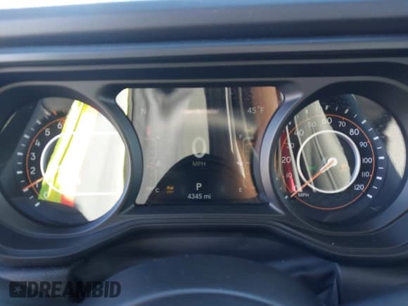 ✅ 2025 Jeep Wrangler Rubicon • VIN: 1C4PJXFN4SW663983 • Lot: 43821052. Listed on IAAI with 4,345 mi. Free auction sales archive from the USA and detailed vehicle history report at DreamBid. Image 7.