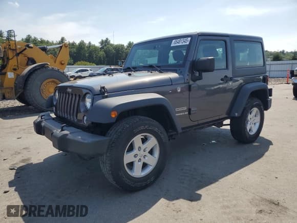 ✅ 2017 Jeep Wrangler Sport • VIN: 1C4AJWAG4HL722176 • Лот: 65481345. Опубликован ранее на Copart с пробегом 72 492 миль. Бесплатный доступ к архиву аукционных продаж из США и подробный отчёт об истории автомобиля на DreamBid. Изображение 1.