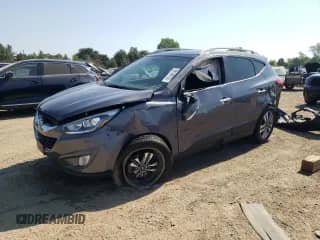 2014 Hyundai Tucson Limited with VIN KM8JUCAG2EU858748, listed as a Copart auction lot 68951745 with 45,215 mi miles and Salvage title. Bid and sale history available at DreamBid. Image 1.