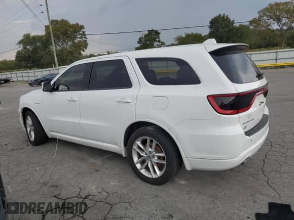 2021 Dodge Durango R/T with VIN 1C4SDJCT9MC544381, listed as a Copart auction lot 80580335 with 52,568 mi miles and Salvage title. Bid and sale history available at DreamBid. Image 2.