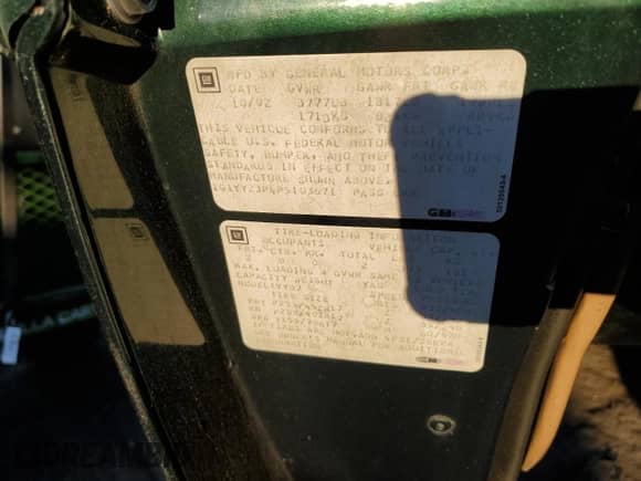 1993 Chevrolet Corvette с VIN 1G1YY23P4P5103671, выставлен на аукционе Copart как лот 76969634 с пробегом Не указан миль и Списание • Salvage title. История ставок и продаж доступна на DreamBid. Изображение 14.