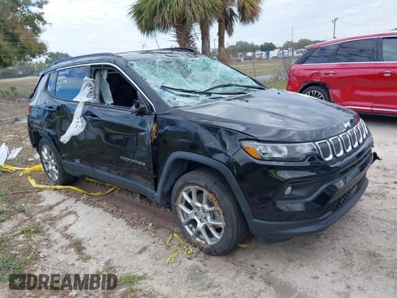 ✅ 2022 Jeep Compass Latitude Lux • VIN: 3C4NJDFB1NT118412 • Lot: 41115850. Listed on IAAI with Not provided. Free auction sales archive from the USA and detailed vehicle history report at DreamBid. Image 1.