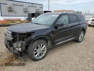 2021 Ford Explorer Limited with VIN 1FMSK8FH6MGA24231, listed as a Copart auction lot 80537455 with 102,996 mi miles and Salvage title. Bid and sale history available at DreamBid. Image 1.