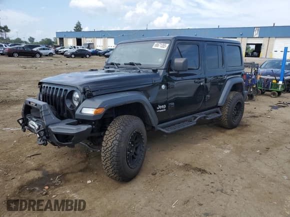 ✅ 2020 Jeep Wrangler Unlimited Sport • VIN: 1C4HJXDG4LW250410 • Лот: 68671355. Опубликован ранее на Copart с пробегом 64 009 миль. Бесплатный доступ к архиву аукционных продаж из США и подробный отчёт об истории автомобиля на DreamBid. Изображение 1.