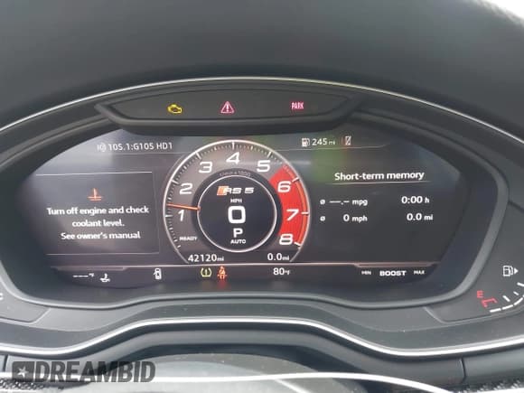 ✅ 2019 Audi RS 5 • VIN: WUAPWAF52KA901456 • Lot: 42694087. Listed on IAAI with 42,120 mi. Free auction sales archive from the USA and detailed vehicle history report at DreamBid. Image 7.