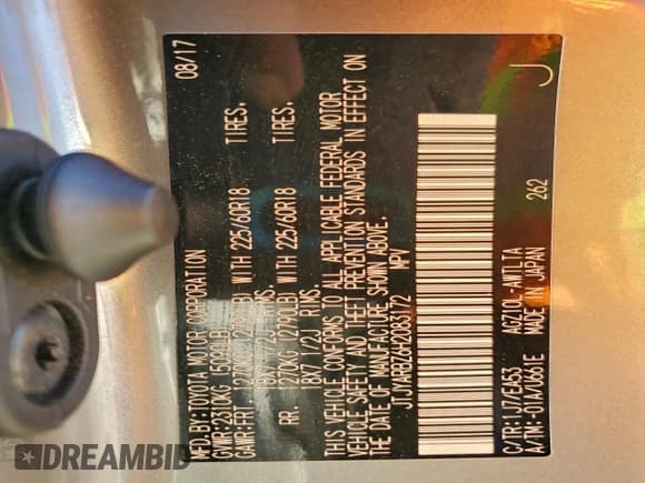 ✅ 2017 Lexus NX 200t • VIN: JTJYARBZ6H2083172 • Лот: 95344435. Опубликован ранее на Copart с пробегом 29 842 миль. Бесплатный доступ к архиву аукционных продаж из США и подробный отчёт об истории автомобиля на DreamBid. Изображение 13.