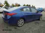 2021 Hyundai Accent Limited with VIN 3KPC34A67ME152725, listed as a Copart auction lot 74799464 with 24,519 mi miles and Salvage title. Bid and sale history available at DreamBid. Image 3.