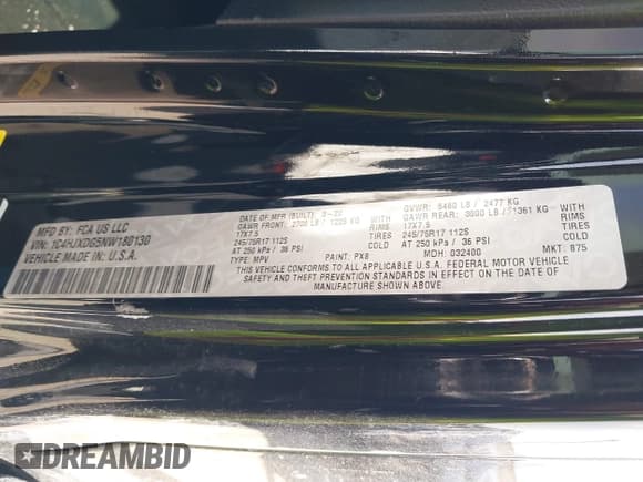 ✅ 2022 Jeep Wrangler Unlimited Sport S • VIN: 1C4HJXDG5NW180130 • Lot: 41772922. Listed on IAAI with 47,625 mi. Free auction sales archive from the USA and detailed vehicle history report at DreamBid. Image 9.