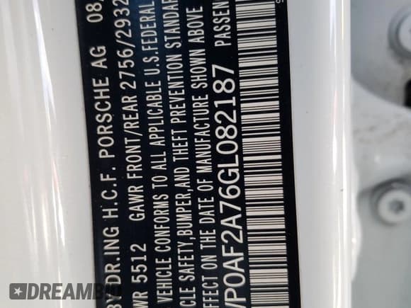 ✅ 2016 Porsche Panamera GTS • VIN: WP0AF2A76GL082187 • Lot: 68858283. Listed on Copart with 59,427 mi. Free auction sales archive from the USA and detailed vehicle history report at DreamBid. Image 12.