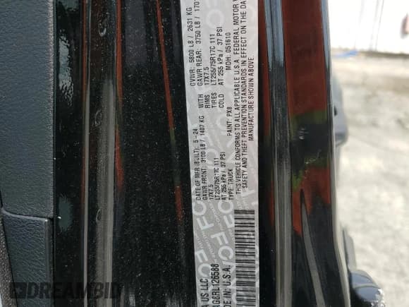 ✅ 2024 Jeep Gladiator Nighthawk • VIN: 1C6HJTAG8RL126588 • Lot: 58250125. Listed on Copart with Not provided. Free auction sales archive from the USA and detailed vehicle history report at DreamBid. Image 12.