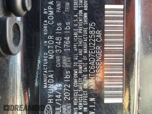 ✅ 2014 Hyundai Veloster • VIN: KMHTC6AD7EU225875 • Lot: 75299694. Wystawiony na Copart z przebiegiem 131 951 mil. Bezpłatny archiwum sprzedaży aukcyjnych z USA i szczegółowy raport historii pojazdu na DreamBid. Zdjęcie 12.