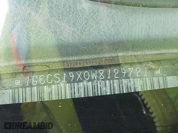 ✅ 1998 Chevrolet S-10 LS • VIN: 1GCCS19X0W8129721 • Lot: 41927965. Listed on IAAI with 180,056 mi. Free auction sales archive from the USA and detailed vehicle history report at DreamBid. Image 9.