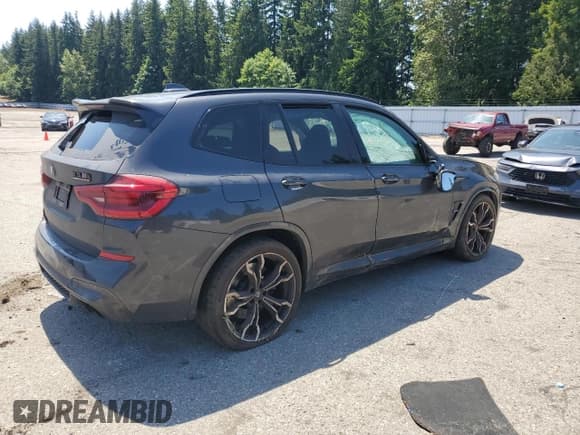 ✅ 2020 BMW X3 M Competition • VIN: 5YMTS0C01LLT10946 • Лот: 59584345. Опубликован ранее на Copart с пробегом Не указан. Бесплатный доступ к архиву аукционных продаж из США и подробный отчёт об истории автомобиля на DreamBid. Изображение 3.