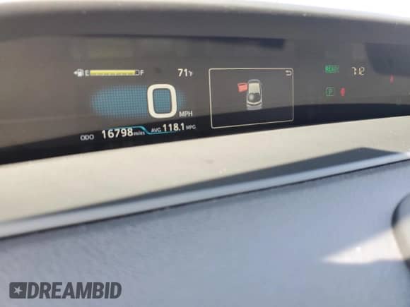 2020 Toyota Prius LE с VIN JTDKARFP7L3134814, выставлен на аукционе Copart как лот 84899765 с пробегом 16 798 миль миль и Списание • Salvage title. История ставок и продаж доступна на DreamBid. Изображение 9.