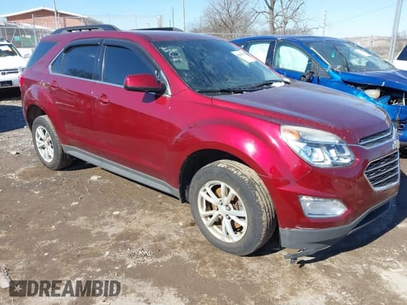 ✅ 2016 Chevrolet Equinox LT • VIN: 2GNALCEKXG6203221 • Лот: 41629370. Опубликован ранее на IAAI с пробегом 148 059 миль. Бесплатный доступ к архиву аукционных продаж из США и подробный отчёт об истории автомобиля на DreamBid. Изображение 1.