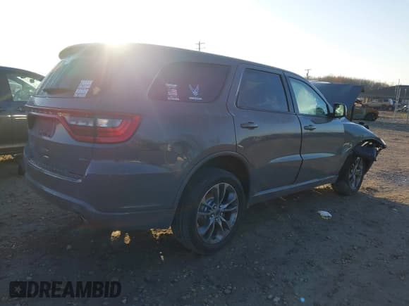 ✅ 2020 Dodge Durango GT Plus • VIN: 1C4RDJDG9LC130662 • Lot: 43649531. Listed on IAAI with 130,501 mi. Free auction sales archive from the USA and detailed vehicle history report at DreamBid. Image 4.