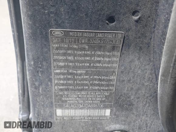 ✅ 2013 Land Rover LR4 HSE • VIN: SALAG2D47DA698706 • Lot: 42540198. Wystawiony na IAAI z przebiegiem 143 584 mil. Bezpłatny archiwum sprzedaży aukcyjnych z USA i szczegółowy raport historii pojazdu na DreamBid. Zdjęcie 9.