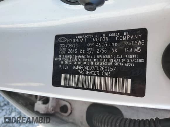 2014 Hyundai Genesis 3.8L z VIN KMHGC4DD7EU260157, wystawiony jako Copart lot #75734644 z przebiegiem 140 876 mil mil oraz Czysty tytuł • Clean title. Historia ofert i sprzedaży dostępna na DreamBid. Obrazek 12.