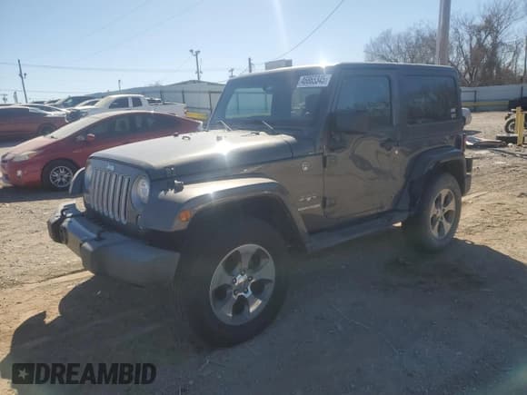 ✅ 2018 Jeep Wrangler Sahara • VIN: 1C4AJWBG3JL847321 • Лот: 46865345. Опубликован ранее на Copart с пробегом 123 980 миль. Бесплатный доступ к архиву аукционных продаж из США и подробный отчёт об истории автомобиля на DreamBid. Изображение 1.