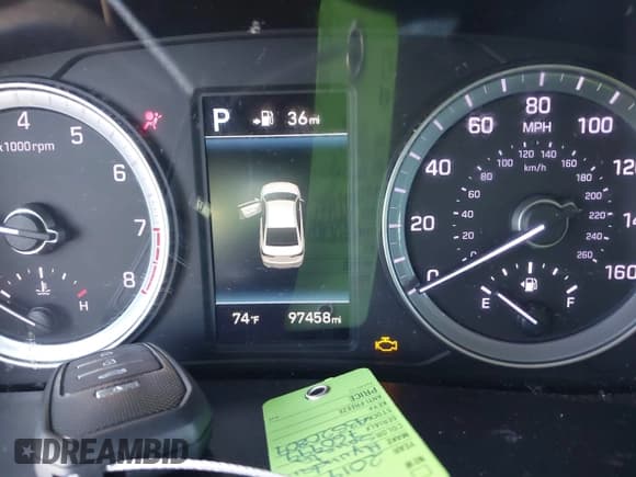 ✅ 2019 Hyundai Sonata Sport • VIN: 5NPE34AF3KH760999 • Лот: 43520809. Опубликован ранее на IAAI с пробегом 97 458 миль. Бесплатный доступ к архиву аукционных продаж из США и подробный отчёт об истории автомобиля на DreamBid. Изображение 7.