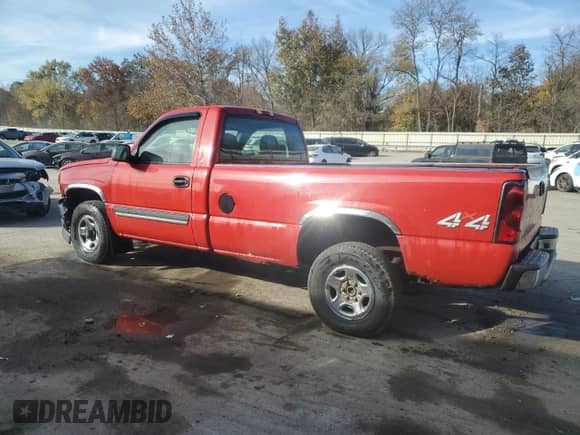 2004 Chevrolet Silverado 1500 Work Truck z VIN 1GCEK14V64Z291889, wystawiony jako Copart lot #78183454 z przebiegiem 200 109 mil mil oraz Szkoda całkowita • Salvage title. Historia ofert i sprzedaży dostępna na DreamBid. Obrazek 2.