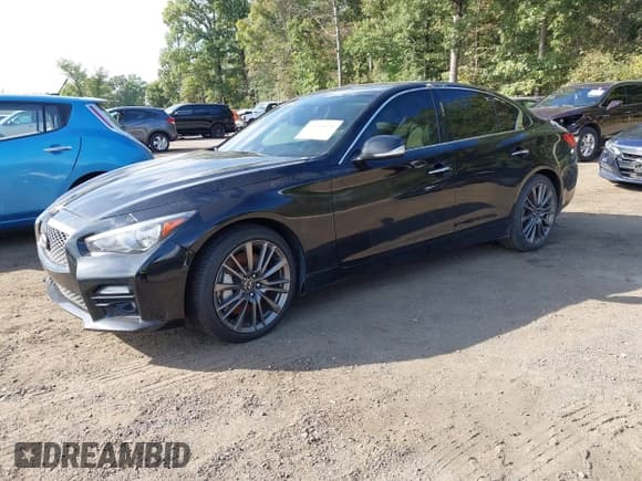 ✅ 2016 Infiniti Q50 Red Sport 400 • VIN: JN1FV7AR8GM450650 • Lot: 43308608. Listed on IAAI with 119,900 mi. Free auction sales archive from the USA and detailed vehicle history report at DreamBid. Image 2.