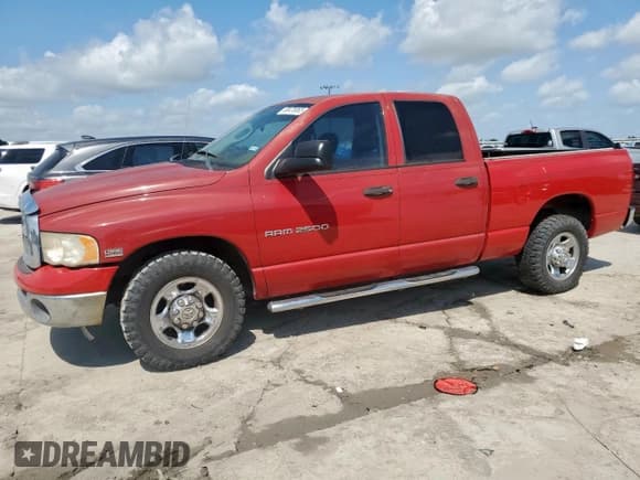 ✅ 2004 Dodge 2500 ST • VIN: 3D7KA28D94G177579 • Lot: 60476865. Wystawiony na Copart z przebiegiem 187 539 mil. Bezpłatny archiwum sprzedaży aukcyjnych z USA i szczegółowy raport historii pojazdu na DreamBid. Zdjęcie 1.