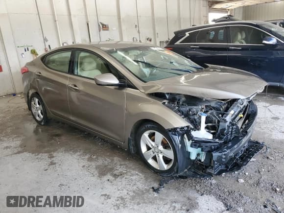 ✅ 2013 Hyundai Elantra GLS • VIN: 5NPDH4AE7DH320761 • Lot: 71184345. Listed on Copart with 225,851 mi. Free auction sales archive from the USA and detailed vehicle history report at DreamBid. Image 4.
