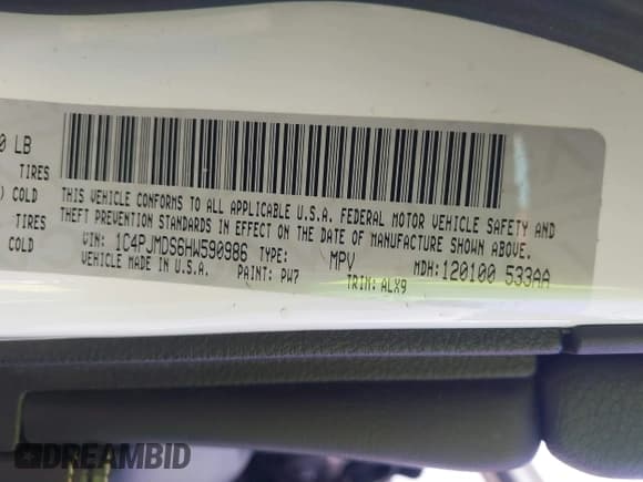 ✅ 2017 Jeep Cherokee Limited • VIN: 1C4PJMDS6HW590986 • Lot: 43103039. Listed on IAAI with 106,924 mi. Free auction sales archive from the USA and detailed vehicle history report at DreamBid. Image 9.