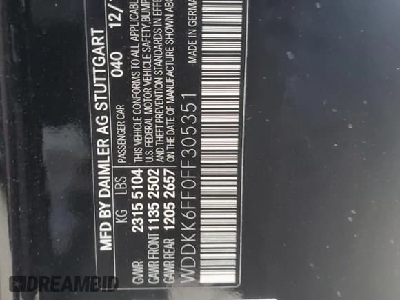 ✅ 2015 Mercedes-Benz E 400 • VIN: WDDKK6FF0FF305351 • Лот: 70152895. Опубликован ранее на Copart с пробегом 56 237 миль. Бесплатный доступ к архиву аукционных продаж из США и подробный отчёт об истории автомобиля на DreamBid. Изображение 12.