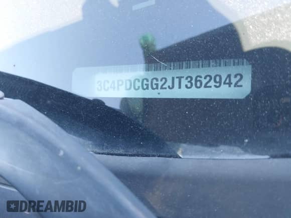 2018 Dodge Journey Crossroad with VIN 3C4PDCGG2JT362942, listed as a IAAI auction lot 43350423 with 79,139 mi miles and . Bid and sale history available at DreamBid. Image 9.