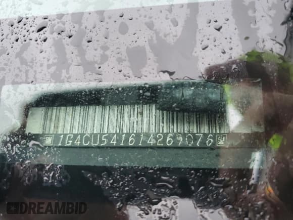 ✅ 2001 Buick Park Avenue Ultra • VIN: 1G4CU541614269076 • Lot: 42020225. Listed on Copart with 249,069 mi. Free auction sales archive from the USA and detailed vehicle history report at DreamBid. Image 12.