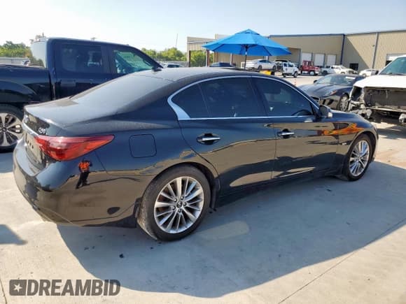 ✅ 2019 Infiniti Q50 Luxe • VIN: JN1EV7AR5KM555165 • Лот: 80373775. Опубликован ранее на Copart с пробегом 28 267 миль. Бесплатный доступ к архиву аукционных продаж из США и подробный отчёт об истории автомобиля на DreamBid. Изображение 3.