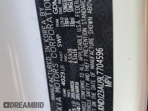 ✅ 2020 Kia Soul LX • VIN: KNDJ23AU9L7704596 • Лот: 89917505. Опубликован ранее на Copart с пробегом 159 506 миль. Бесплатный доступ к архиву аукционных продаж из США и подробный отчёт об истории автомобиля на DreamBid. Изображение 13.