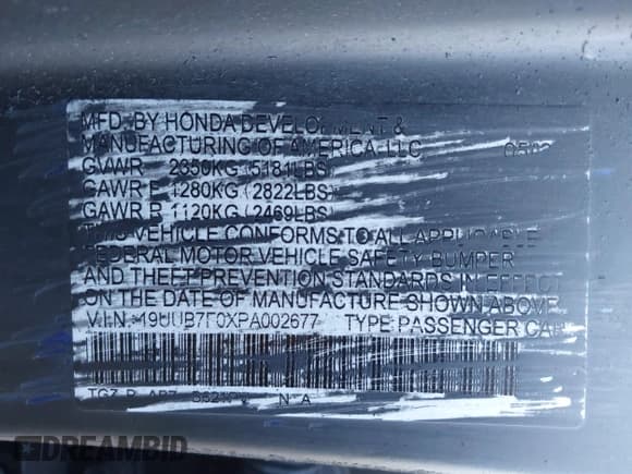 ✅ 2023 Acura TLX Type S • VIN: 19UUB7F0XPA002677 • Лот: 40528971. Опубликован ранее на IAAI с пробегом 15 678 миль. Бесплатный доступ к архиву аукционных продаж из США и подробный отчёт об истории автомобиля на DreamBid. Изображение 9.