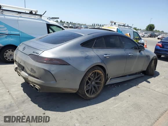 ✅ 2022 Mercedes-Benz AMG GT 43 • VIN: W1K7X5KB9NA053857 • Lot: 61032955. Listed on Copart with 43,362 mi. Free auction sales archive from the USA and detailed vehicle history report at DreamBid. Image 3.