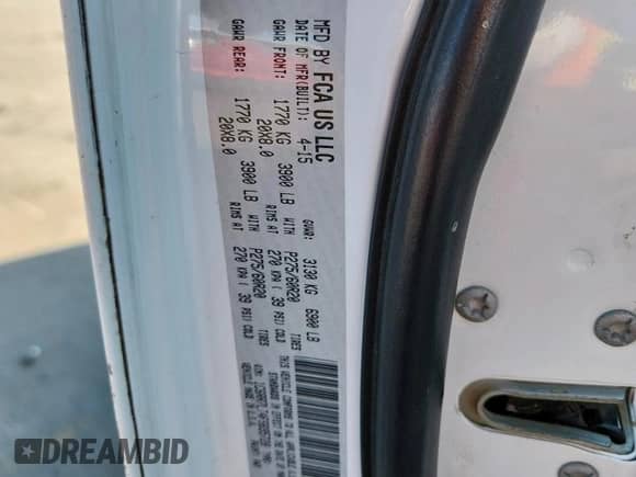 2015 Ram 1500 Lone Star with VIN 1C6RR7LT4FS695728, listed as a Copart auction lot 81709495 with 171,420 mi miles and Salvage title. Bid and sale history available at DreamBid. Image 12.