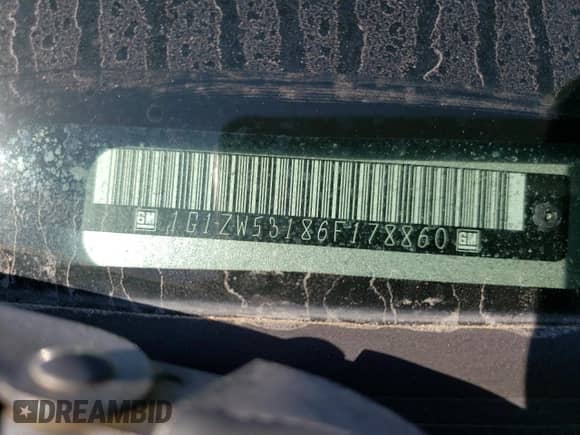 2006 Chevrolet Malibu SS z VIN 1G1ZW53186F178860, wystawiony jako Copart lot #53158215 z przebiegiem 177 893 mil mil oraz Szkoda całkowita • Salvage title. Historia ofert i sprzedaży dostępna na DreamBid. Obrazek 12.