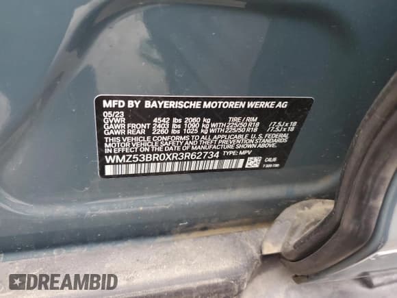 ✅ 2024 MINI Countryman Cooper S • VIN: WMZ53BR0XR3R62734 • Лот: 60902685. Опубликован ранее на Copart с пробегом 11 062 миль. Бесплатный доступ к архиву аукционных продаж из США и подробный отчёт об истории автомобиля на DreamBid. Изображение 13.