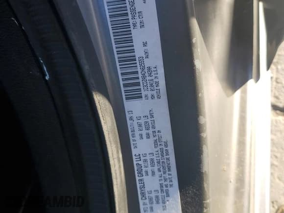 ✅ 2013 Dodge Avenger SE • VIN: 1C3CDZAB4DN625553 • Лот: 80549274. Опубликован ранее на Copart с пробегом 86 656 миль. Бесплатный доступ к архиву аукционных продаж из США и подробный отчёт об истории автомобиля на DreamBid. Изображение 12.