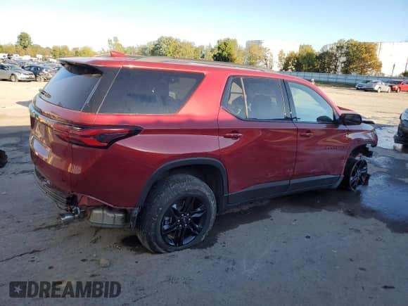 2023 Chevrolet Traverse LT Cloth with VIN 1GNEVGKW1PJ274322, listed as a Copart auction lot 84922465 with 16,165 mi miles and Salvage title. Bid and sale history available at DreamBid. Image 3.