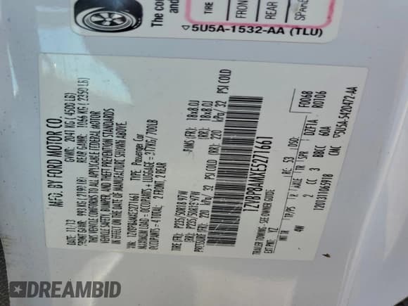 ✅ 2014 Ford Mustang V6 • VIN: 1ZVBP8AMXE5271661 • Лот: 94409595. Опубликован ранее на Copart с пробегом 161 656 миль. Бесплатный доступ к архиву аукционных продаж из США и подробный отчёт об истории автомобиля на DreamBid. Изображение 12.