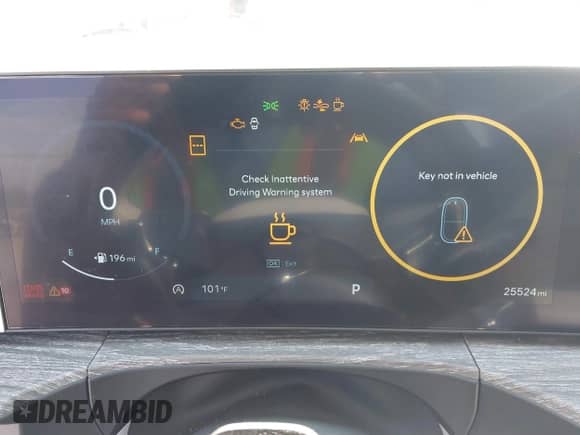 2024 Hyundai Santa Fe Limited with VIN 5NMP44GL1RH024895, listed as a IAAI auction lot 43289052 with 25,524 mi miles and . Bid and sale history available at DreamBid. Image 7.